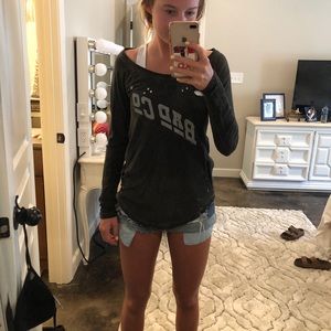 TRUNK LTD distressed long sleeve graphic tee